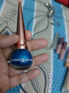 Swiss Beauty Power Black Kajal free eyeliner blue