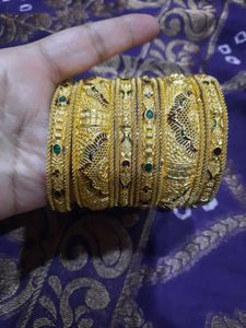 Gold Plated Bangle Set