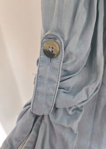 Denim Dress Cum Overlay