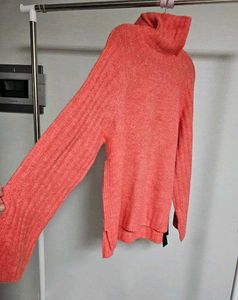 Branded Coral Turtleneck new Sweater