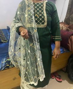 A Kurta With Matching Dupatta