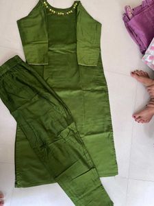 Green Kurta Set