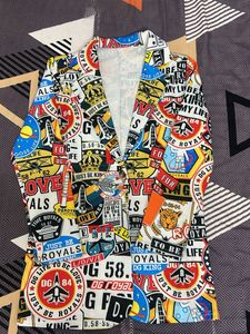 Statement Blazer with Bold Prints