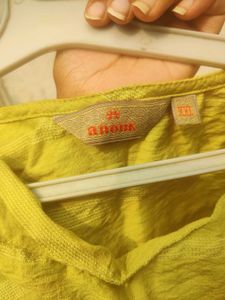 Lime green Sleeveless Top