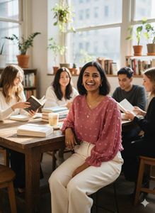 🌸Dusty Rose Cloud ☁️✨ Textured Pom-Pom Blouse