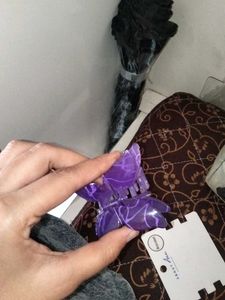 Purple Butterfly Hair Clip