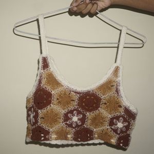 Festive Crochet Top