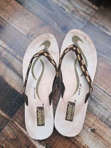 Embroidered Flip Flops (Set Of 2 Pairs)