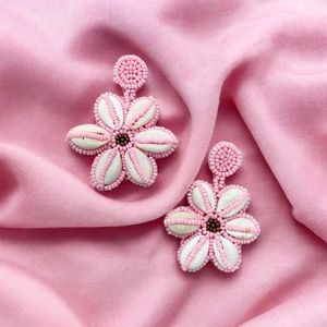 Shell Flower Earrings💜🌸