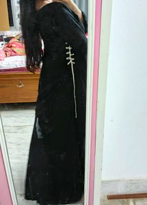 Women&#39;s Black Printed Kurti