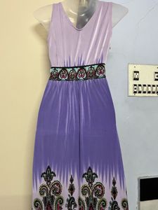 Korean Long Designer Printed One Piece