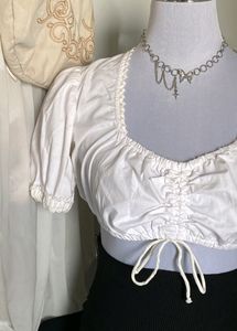 White Crop Top