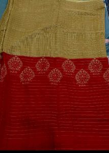 New Cotton Dual Color Saree