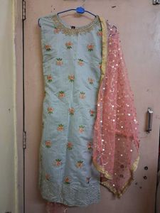 Floral Embroidered Indian Suit Set