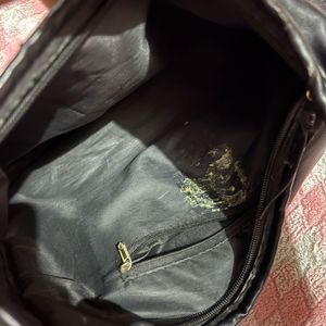 Black Leather Shoulder Bag