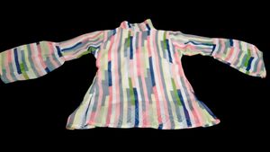 Striped Flared Sleeve Top