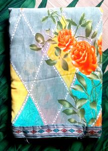 New Printed Saree