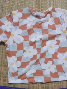 Funky Floral Check Tee