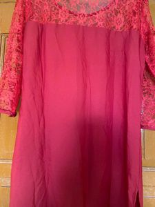 Red Lace Top