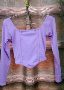 Square - Neck Crop Top 💜