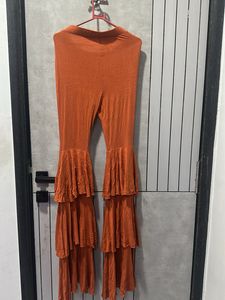 Tiered Bell Bottom Pants