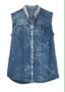 Denim Sleeveless Top