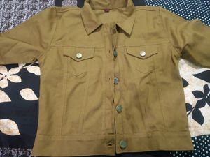 Combo Of Pink And Dark Green Denim Jacket