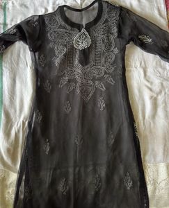 CHINKANKARI BLACK KURTI🌷