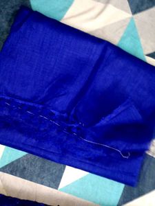 Blue Sequined Fabric Saree