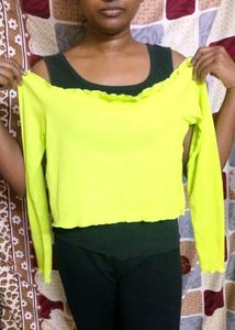 Neon Yellow Long Sleeve Top