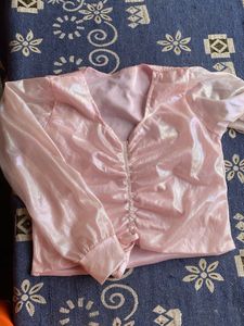 Pink Ruched Top
