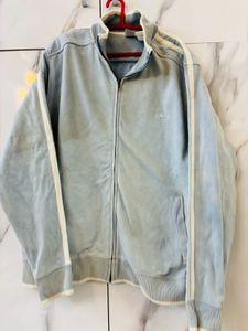 Sky Blue Jacket Very Thick For Winters