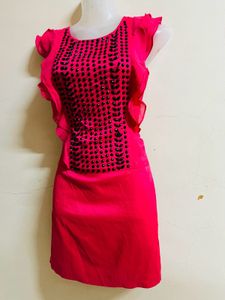 Korean Baby Pink Designer One Piece💝