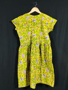Multicolor Floral Printed Round Neck Dress (Women)