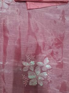 Elegant Mauve Embellished Saree