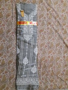 Elegant Gray Dress Material