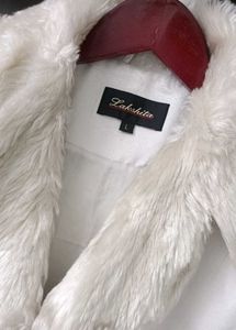 Fur Collar White Coat by Laks*ita