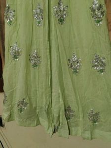 Elegant Light Green gotta patti Kurta