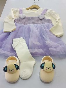 Cute Girl&#39;s Dress with Shoes &amp; Socks