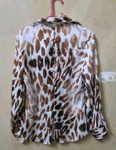 Zara Cheetah Print Shirt