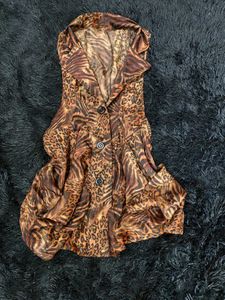 Y2k Tiger Print Mini Dress/top