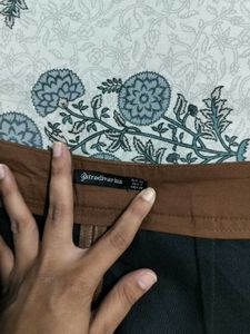 A Mini Leather Skirt