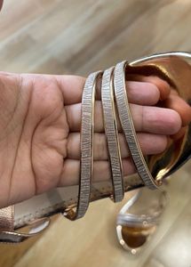 Rose Gold Wedge Heels