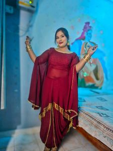 Maroon Gown &amp; suit