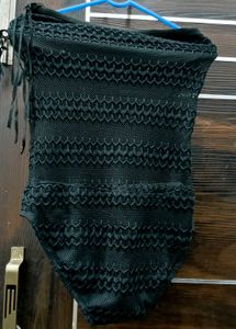 Black Fringe Swimsuit