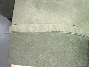 Olive Green Wide Leg Jeans