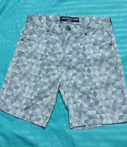 Boys Geometric Print Shorts