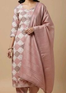 Elegant Pink Printed Kurta Set