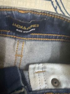 Blue Denim Jeans with pen marks