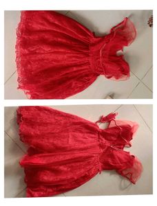 Red Lace Party Dress